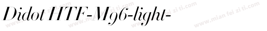 Didot HTF-M96-light字体转换